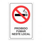 proibido fumar neste local