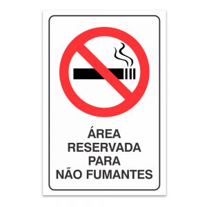 area reservada para nao fumantes