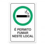 permitido fumar neste local