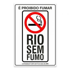 proibido fumar rio sem fumo