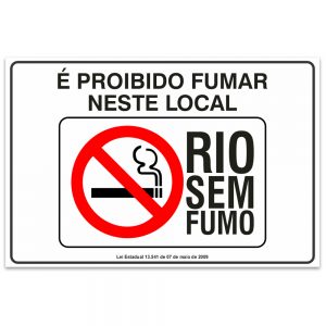 proibido fumar neste local rio sem fumo