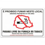 proibido fumar neste local parana