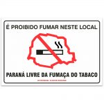 proibido fumar neste local parana