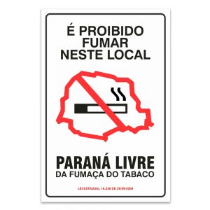 e proibido fumar neste local parana