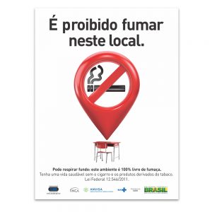 é proibido fumar neste local Escola