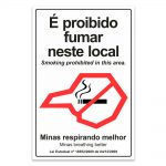 proibido fumar neste local ingles minas gerais