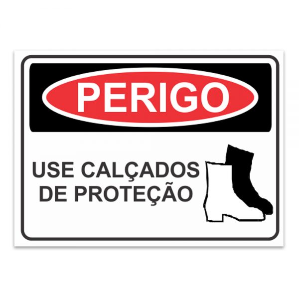 Adesivo Use Calçados de Proteção 30×20 cm