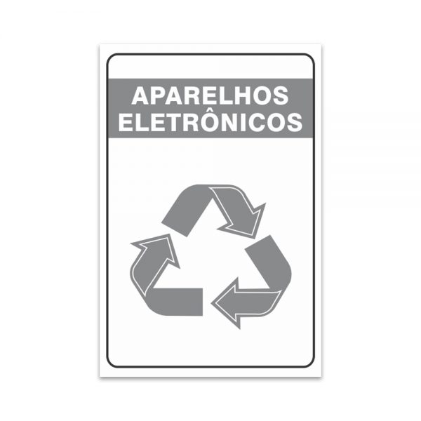 Adesivo Reciclagem de Eletrônicos 20×30 cm