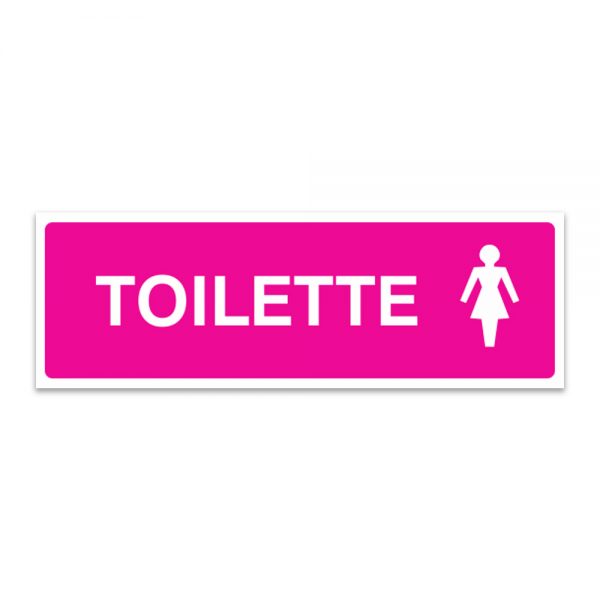Adesivo Toilette Feminino 30x10 cm