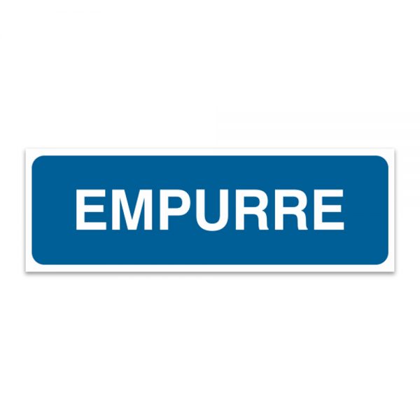 Adesivo Empurre 30x10 cm