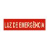 Placa Indicativa de Luz de Emergência 30 x 10 cm