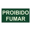 Placa Proibido Fumar Fotoluminescente - 29 x14,5 cm