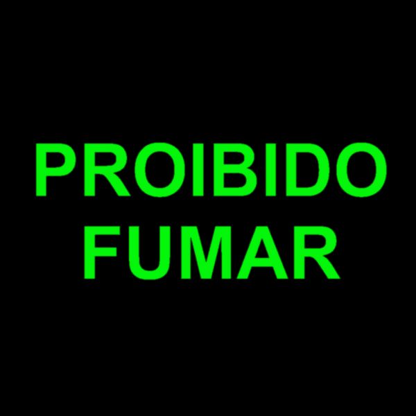 Placa Proibido Fumar Fotoluminescente - 29 x14,5 cm - Image 2