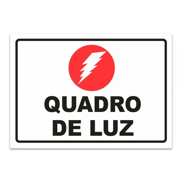 Placa Quadro de Luz 20x15 cm PS 1 mm
