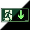 Placa Homem e Seta Abaixo 240 x 120 mm - Image 2