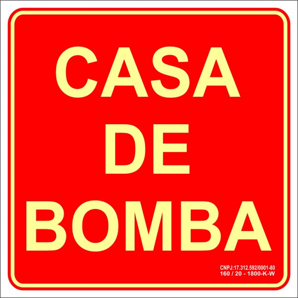 Placa Casa de Bomba
